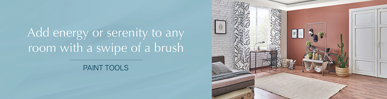 Add energy or serenity to any room with a swipe of a brush - Shop Paint Tools