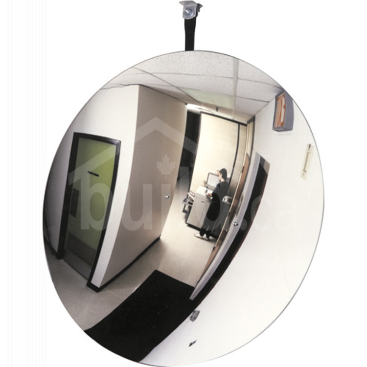 Zenith Safety Products Convex Mirror with Bracket, Indoor/Outdoor, 26  Diameter