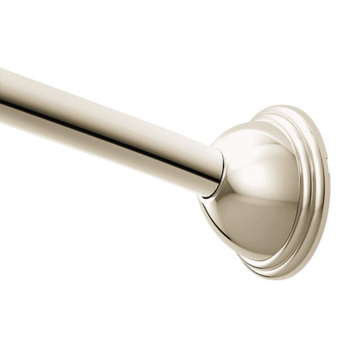Moen Triva Adjustable Curved Shower Rod, Moen Csr2168bl Triva Adjustable Curved Shower Curtain Rod